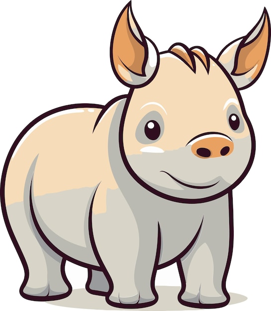 Rhino Vector Graphic for T shirt DesignRhino Vector Badge Set