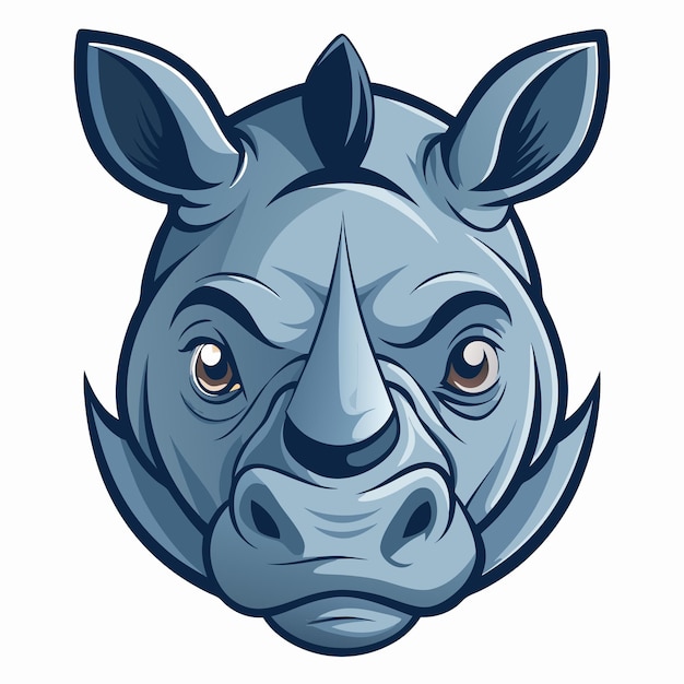 Vector rhinoceros vector art