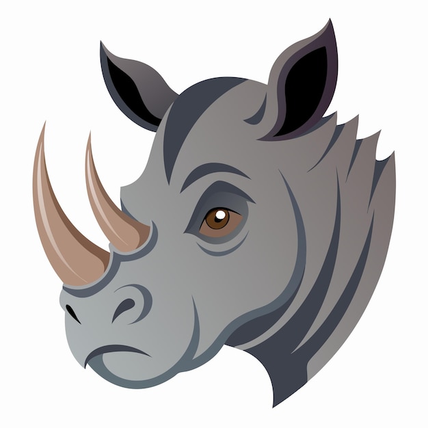 Vector rhinoceros vector art