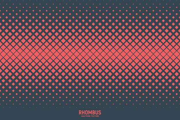 Rhombus Halftone Pattern Modern Colored Abstract Geometric Background