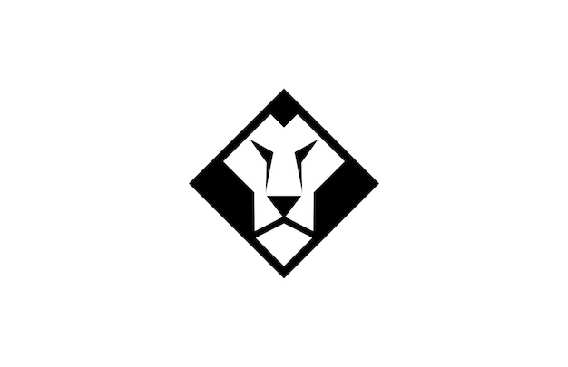 Rhombus Lion Head Logo