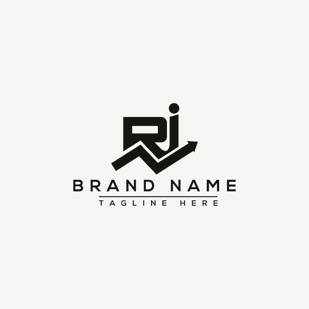 RI Logo Design Template Vector Graphic Branding Element