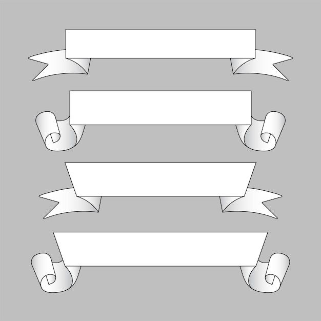 Ribbon roll blank illustration