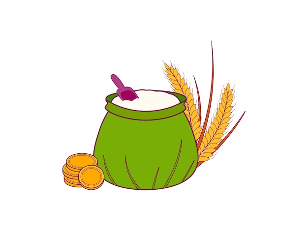 Rice Zakat Illustration