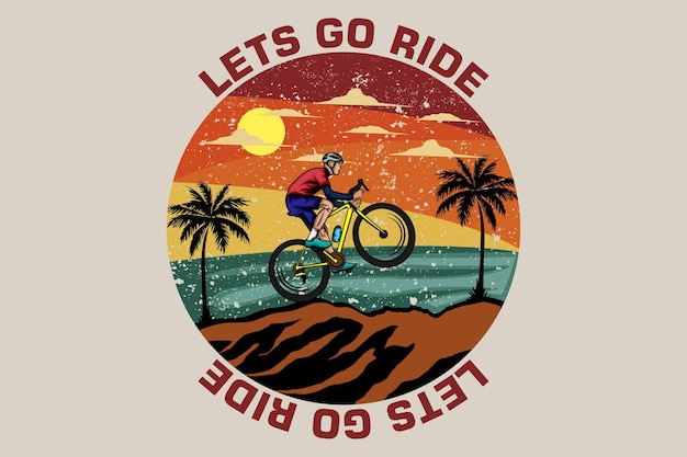 Ride retro design landscape