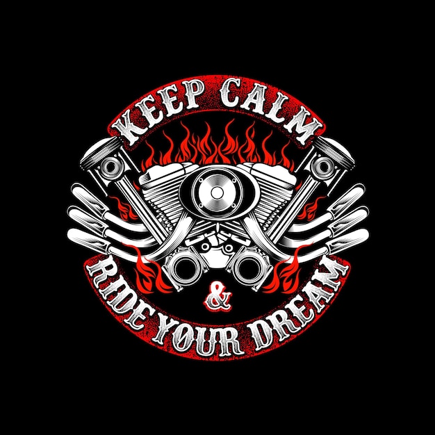 Ride your dream it can be used for Merchandise digital printing screenprinting or tshirt etc