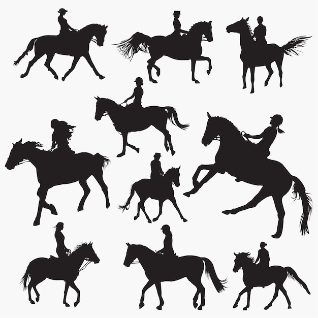 Ridinghorse silhouettes