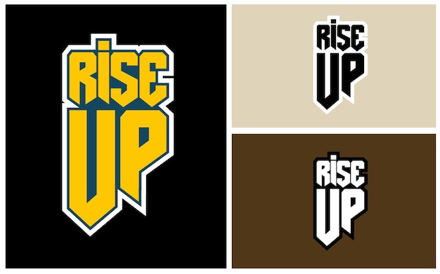 Rise up typography vector t shirt design