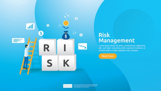 Vector risk management illustration