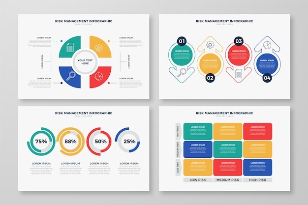 Risk management infographic design