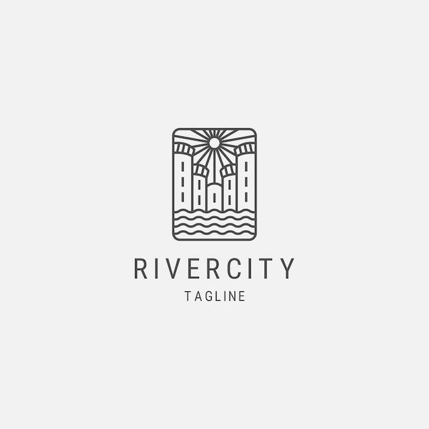 River city line logo deign