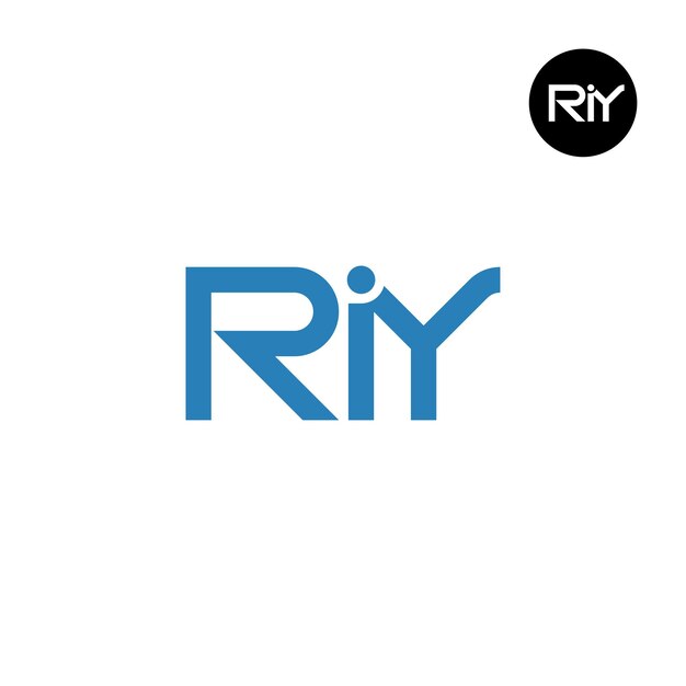 Vector riy logo letter monogram design