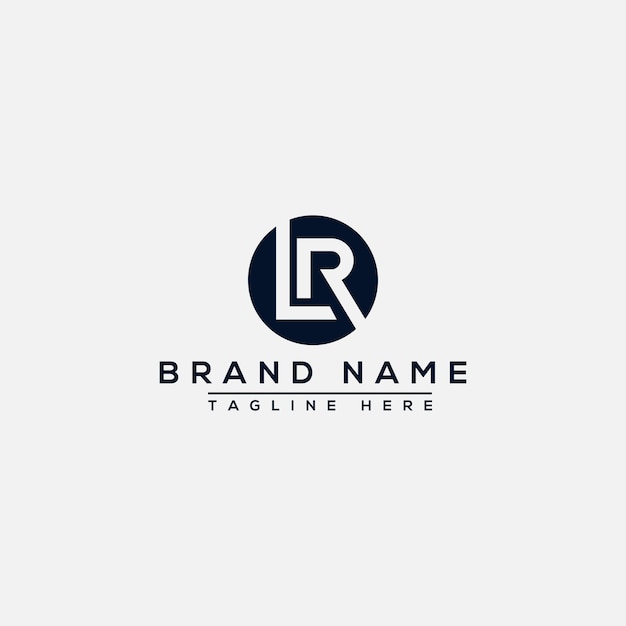 RL LR Logo Design Template Vector Graphic Branding Element