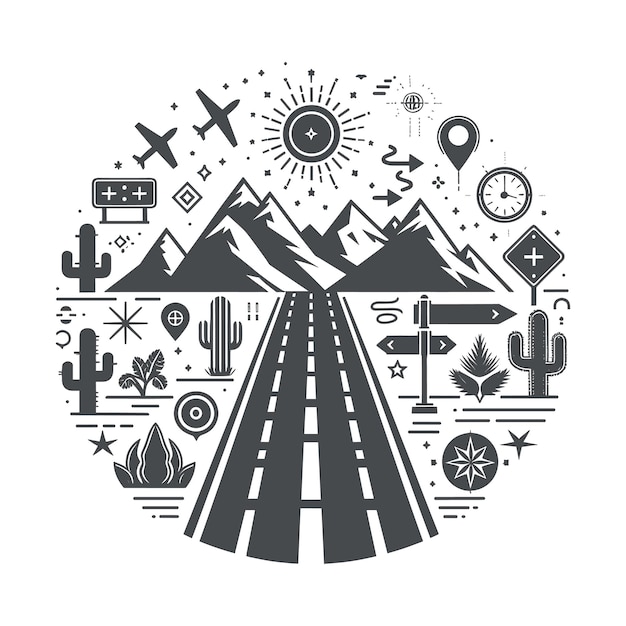 Vector road illustrations