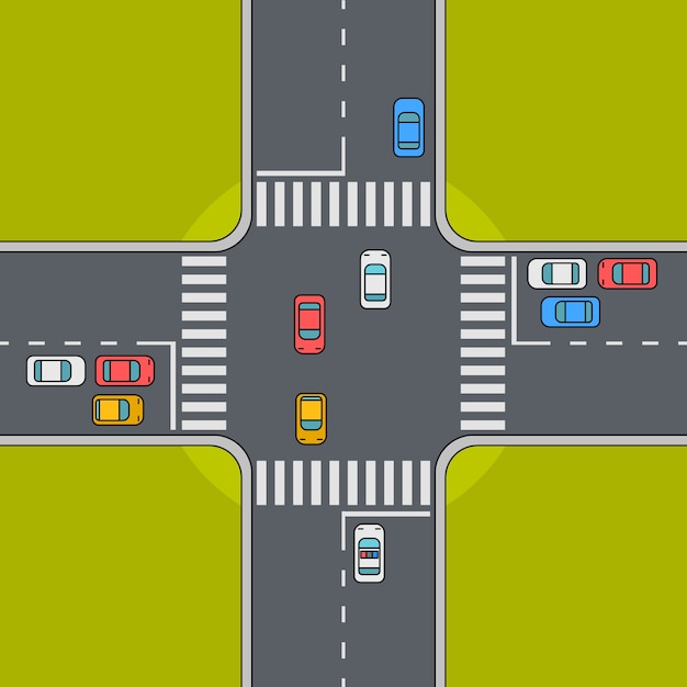 Road intersection plan