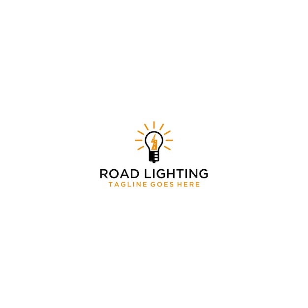 Road Lighting Logo Sign Design