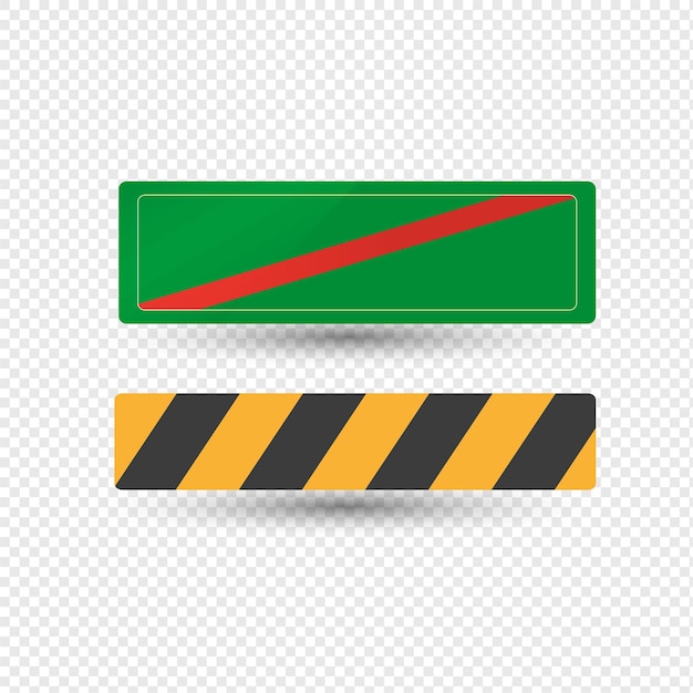 Road sign of warning designation hazardous areas direction informing