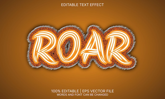 Roar text effect