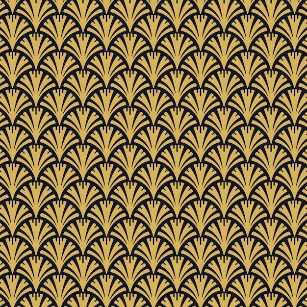 Roaring 1920s fan style pattern 