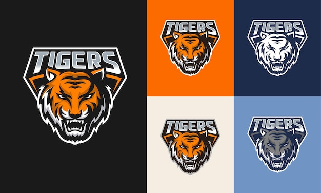 Roaring tiger logo design