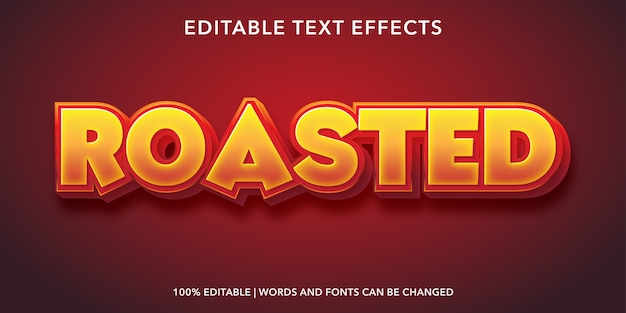 Roasted Editable Text Effect