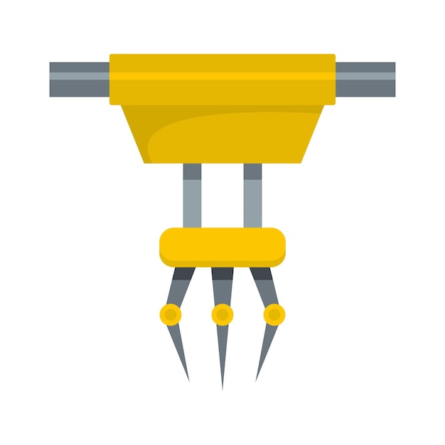 Robot arm icon Flat illustration of robot arm vector icon for web