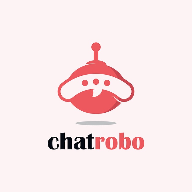 Robot Cyborg Chat Message Icon Logo Design Premium Vector