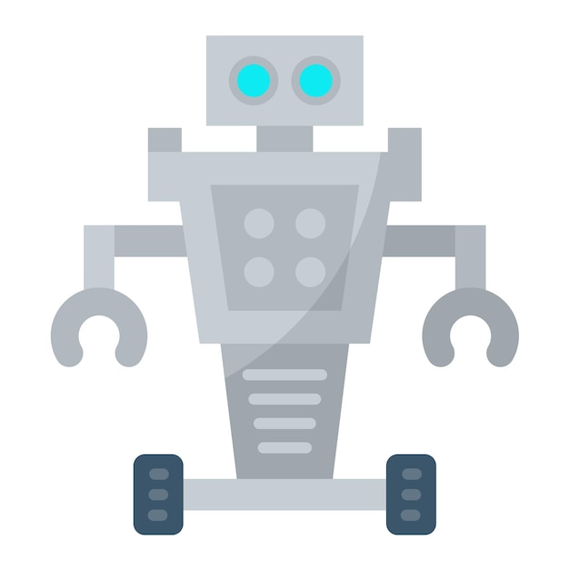 Robot Flat Illustration