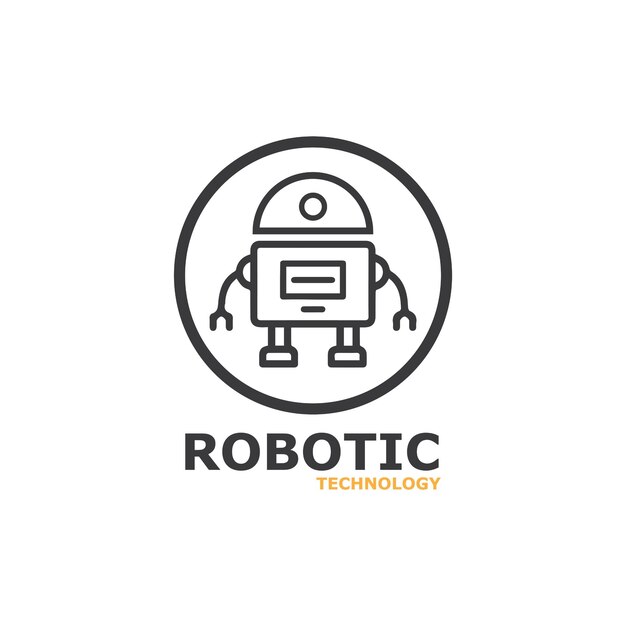 Robot icon vector concept design