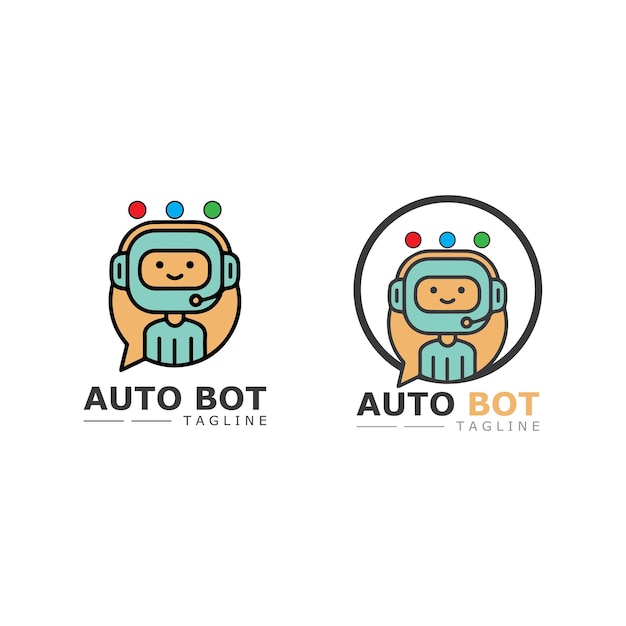 Robot icon vector concept design