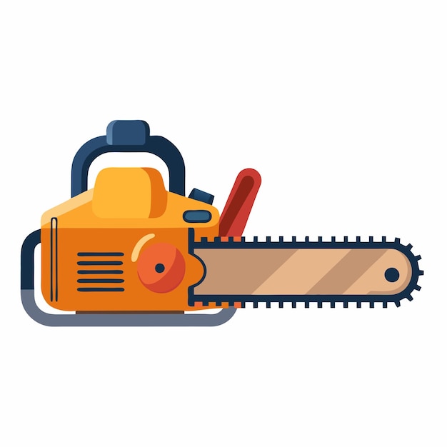 Vector robust vector design of an industry chainsaw powerful and detailed