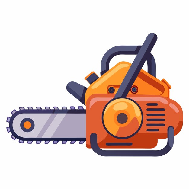 Vector robust vector design of an industry chainsaw powerful and detailed