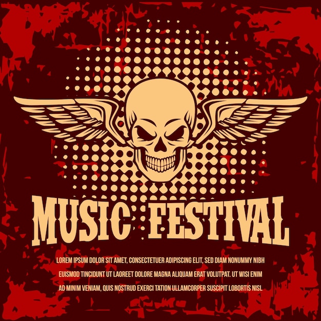 Rock music festival poster