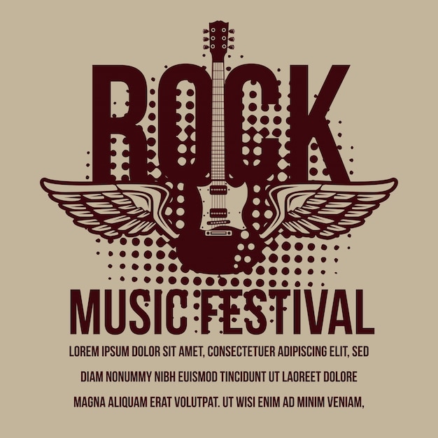 Rock music festival poster 