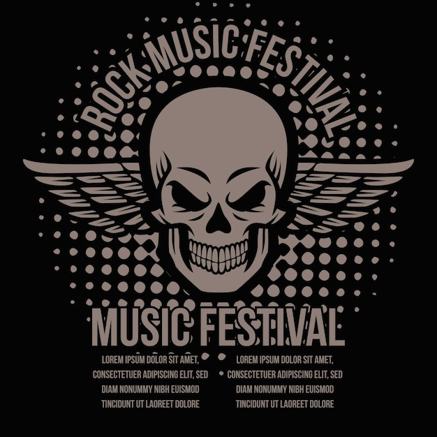 Rock music festival poster 