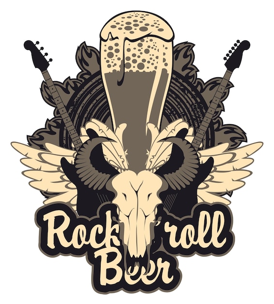 rock poster for beer pub