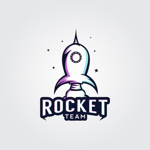 Rocket Esports Logo Design Premium Gaming Vector