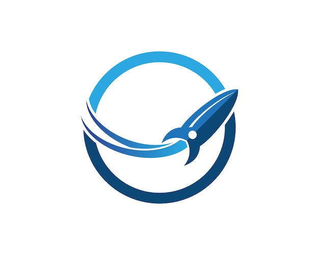 Rocket faster logo template