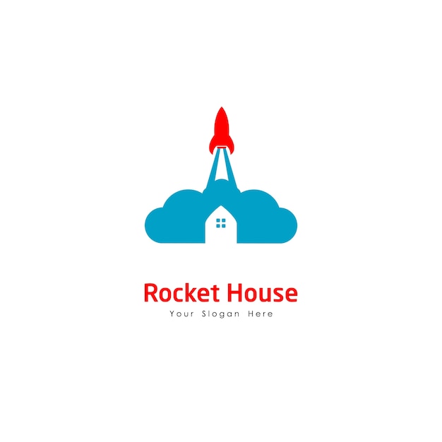 Rocket House Logo, Real Estate Icon