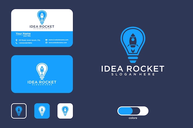 rocket idea Logo design and business card