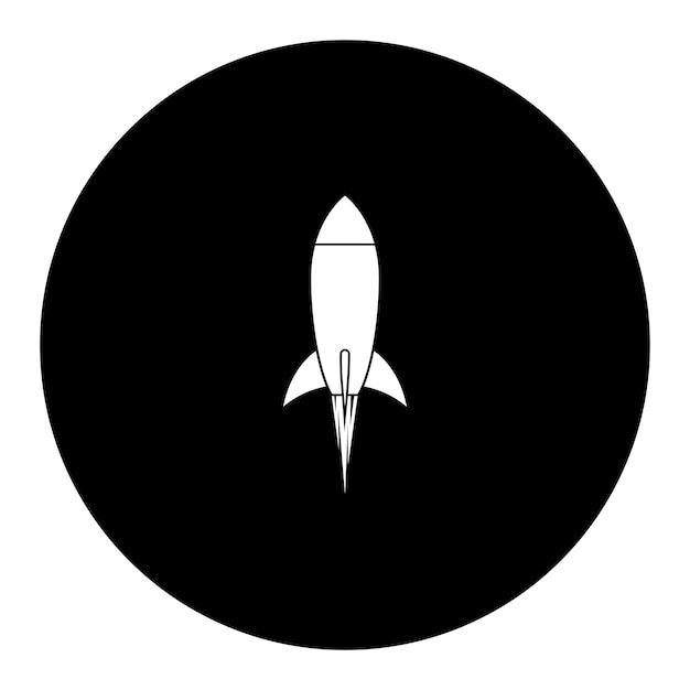 Rocket ilustration logo vector