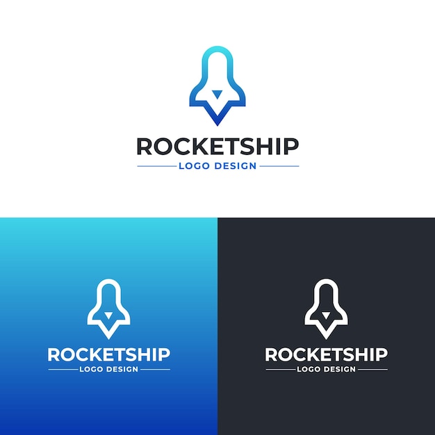 Rocket Logo Design Concept For Digital Marketing Business Startup Or Business Consultant Services