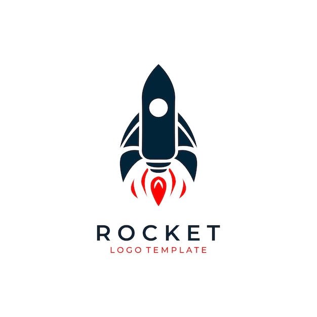 Rocket logo design vector illustration