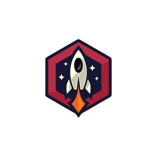 Rocket Logo Design Vector Space Craft Logo Design Concept