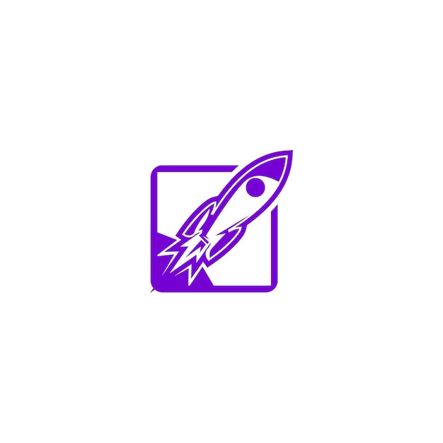 Rocket Logo Design Vector Space Craft Logo Design Concept