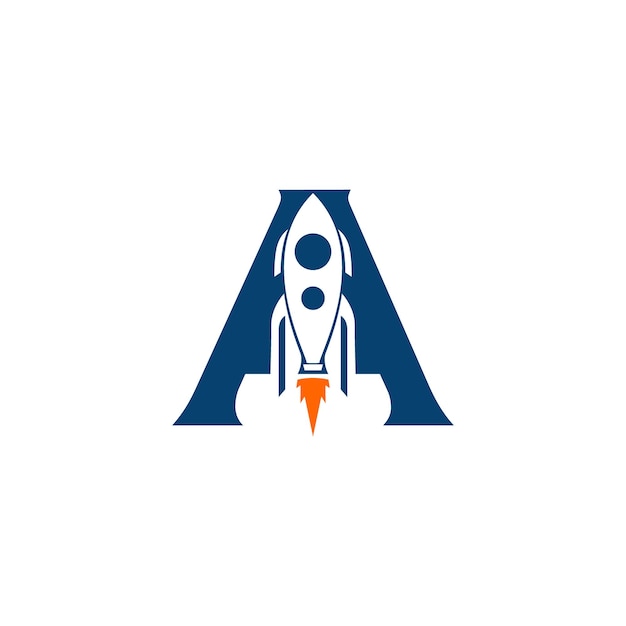 Rocket Logo Design Vector Space Craft Logo Design Concept