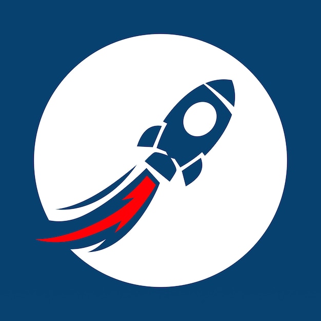 Rocket Logo Design Vector Space Craft Logo Design Concept