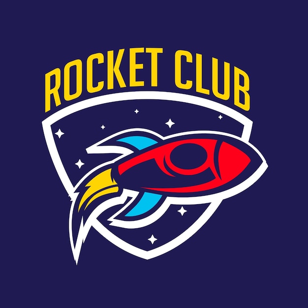 Rocket Logo Design Vector Space Craft Logo Design Concept