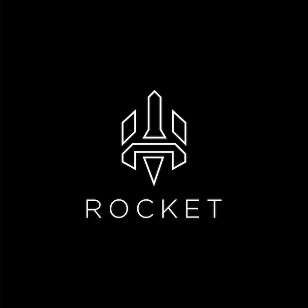 Rocket logo design vector template