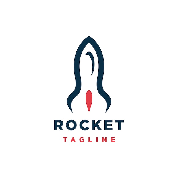 Rocket logo vector icon design template